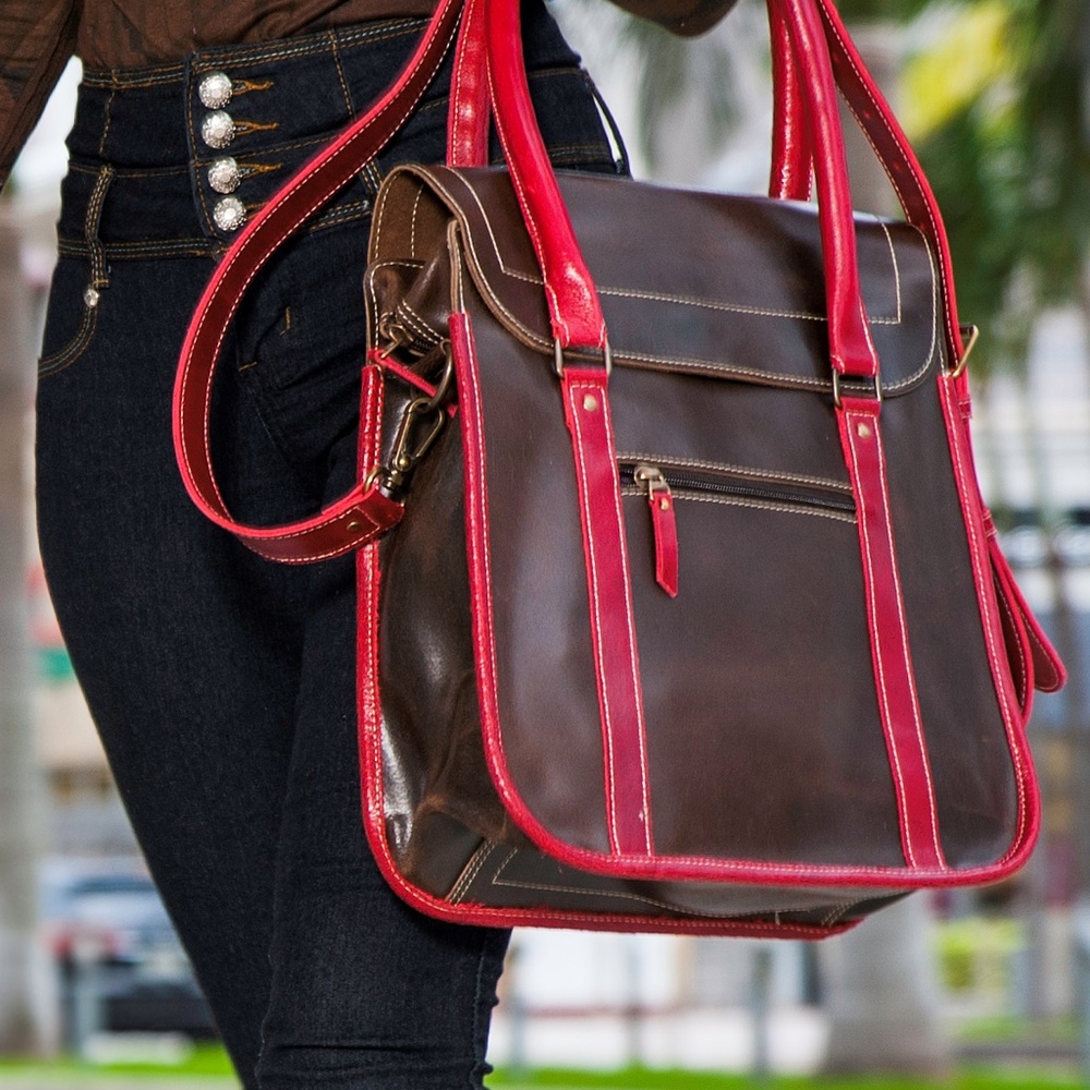 Genuine leather handbag